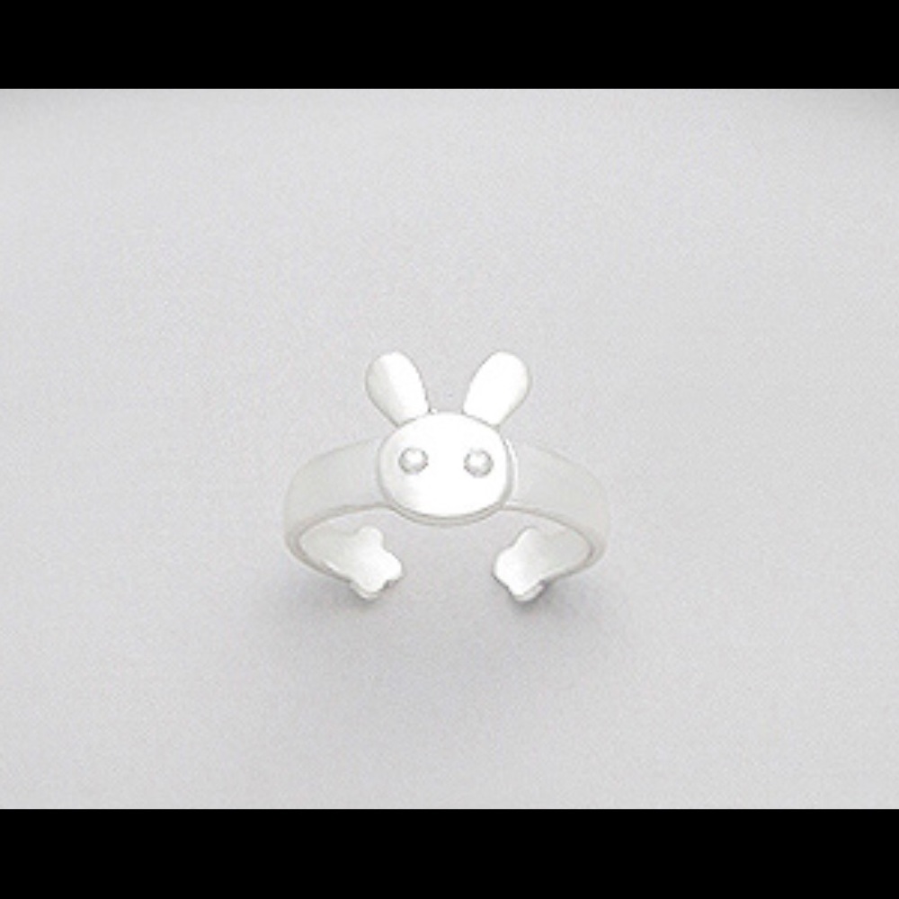 Sterling Silver Bunny Toe Ring